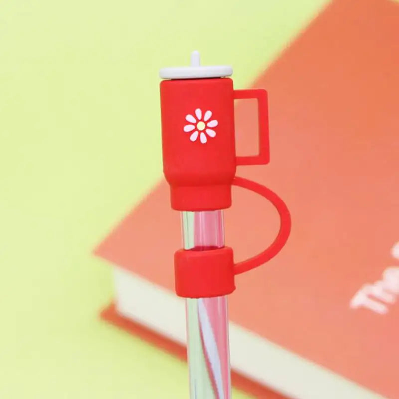 Cute silicone straw toppers that keep your drink dust-free, spill-proof & fun! Available in 1–6 pcs sets.